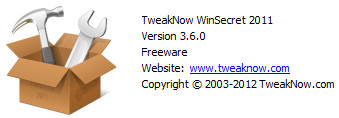 TweakNow WinSecret 2011 3.6.0