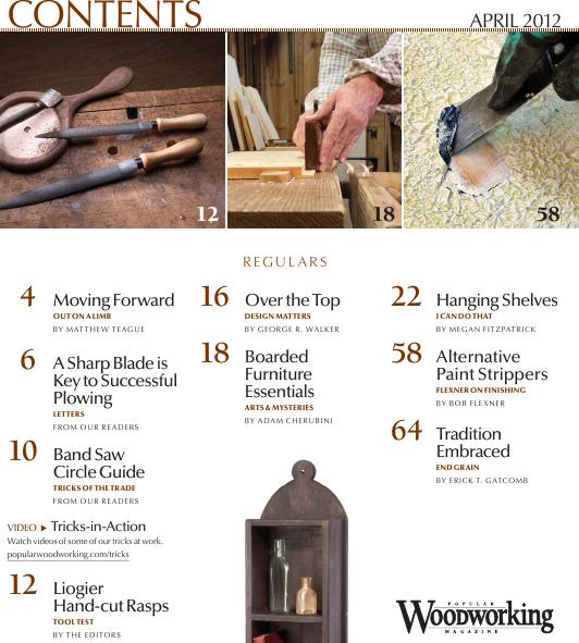 Popular Woodworking №196 (April 2012)с